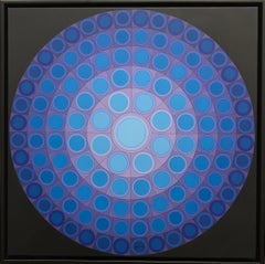 Victor Vasarely, Koer, Acrylic on canvas, 1974, 90 x 90 cm, 35.4 x 35.4 in.