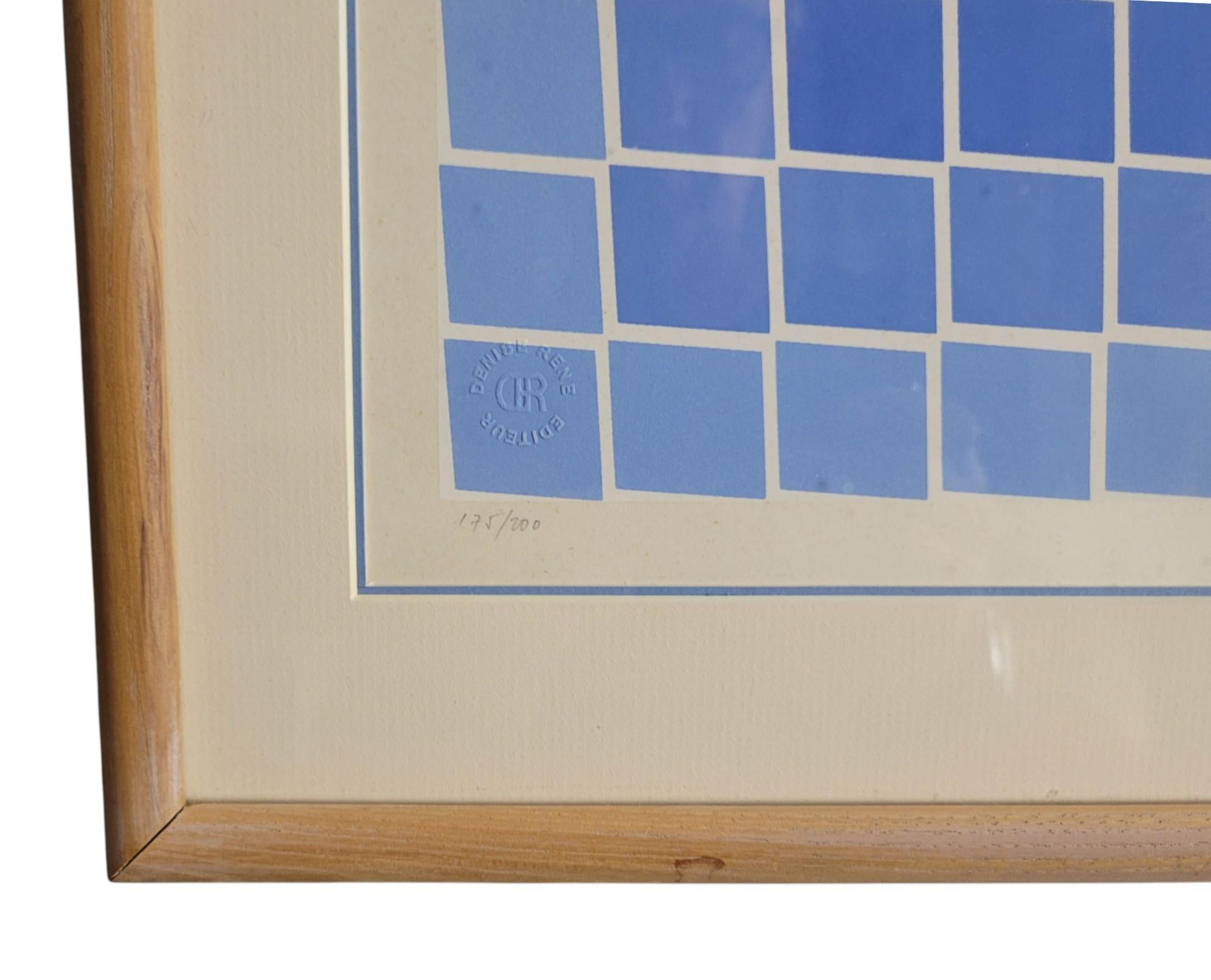 Victor Vasarely - Ein Paar signierte Serigraphien in limitierter Auflage (Französisch) im Angebot