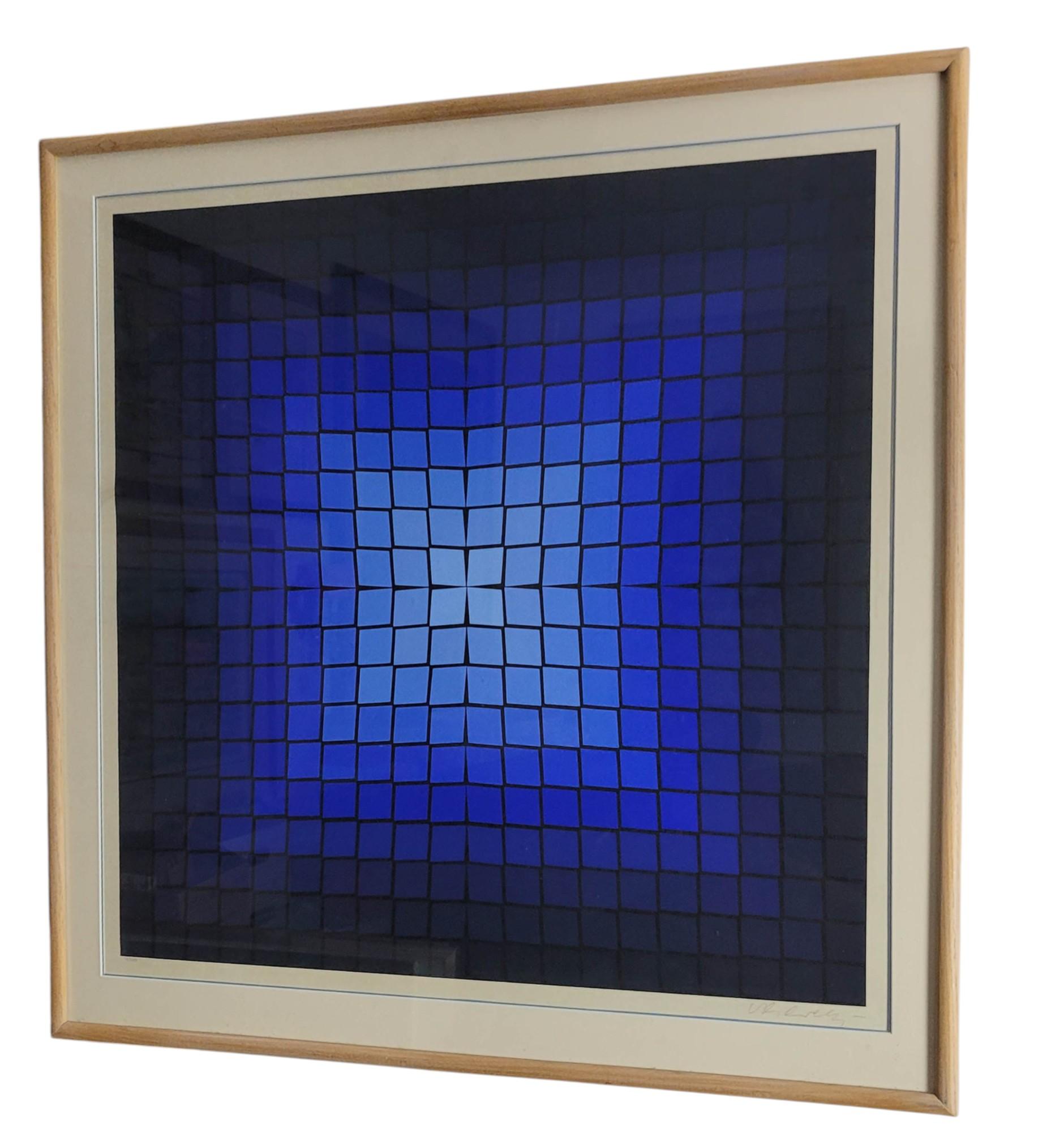 Victor Vasarely - Ein Paar signierte Serigraphien in limitierter Auflage im Angebot 2
