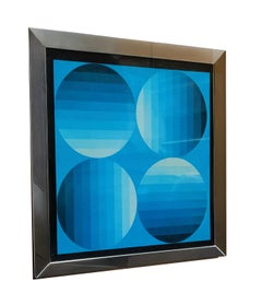 Victor Vasarely for Éditions du Griffon Silkscreen print "HOLD-K" , Switzerland 1970s