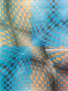 Victor Vasarely for Éditions du Griffon Silkscreen print "PAUK-ARNJ" , Switzerland 1970s