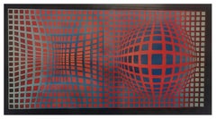 Victor Vasarely for Éditions du Griffon Serigraphy "VP-RB" , Switzerland 1974