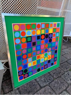 Victor Vasarely Planetary Folklore Silkscreen Print Limited Participations No. 1