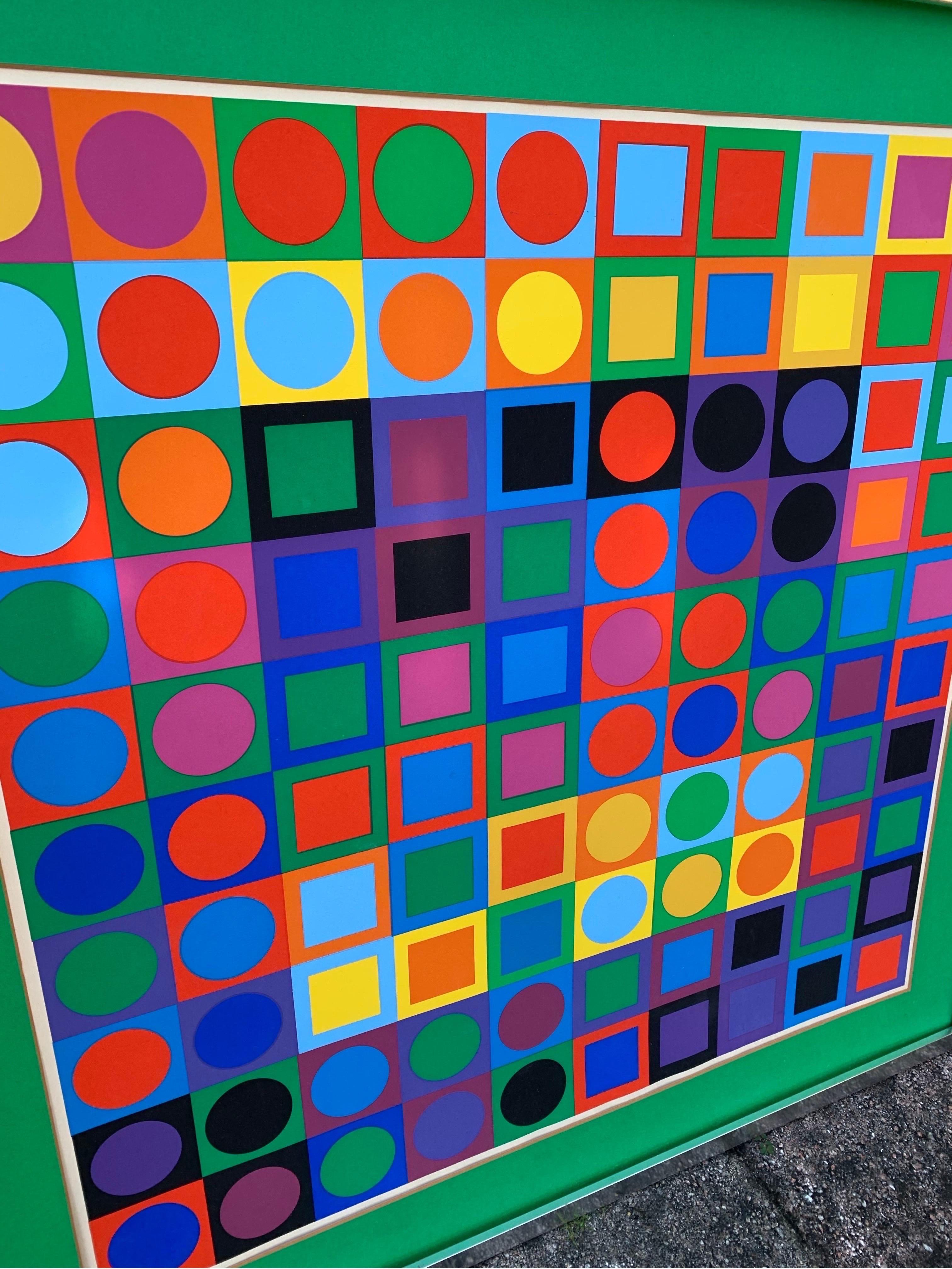 Victor Vasarely Folklore planetario Serigrafía Participaciones limitadas nº 1 Moderno de mediados de siglo en venta