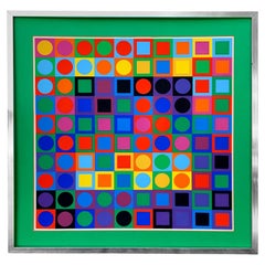 Victor Vasarely Folklore Planetario Serigrafia Partecipazioni limitate n. 1