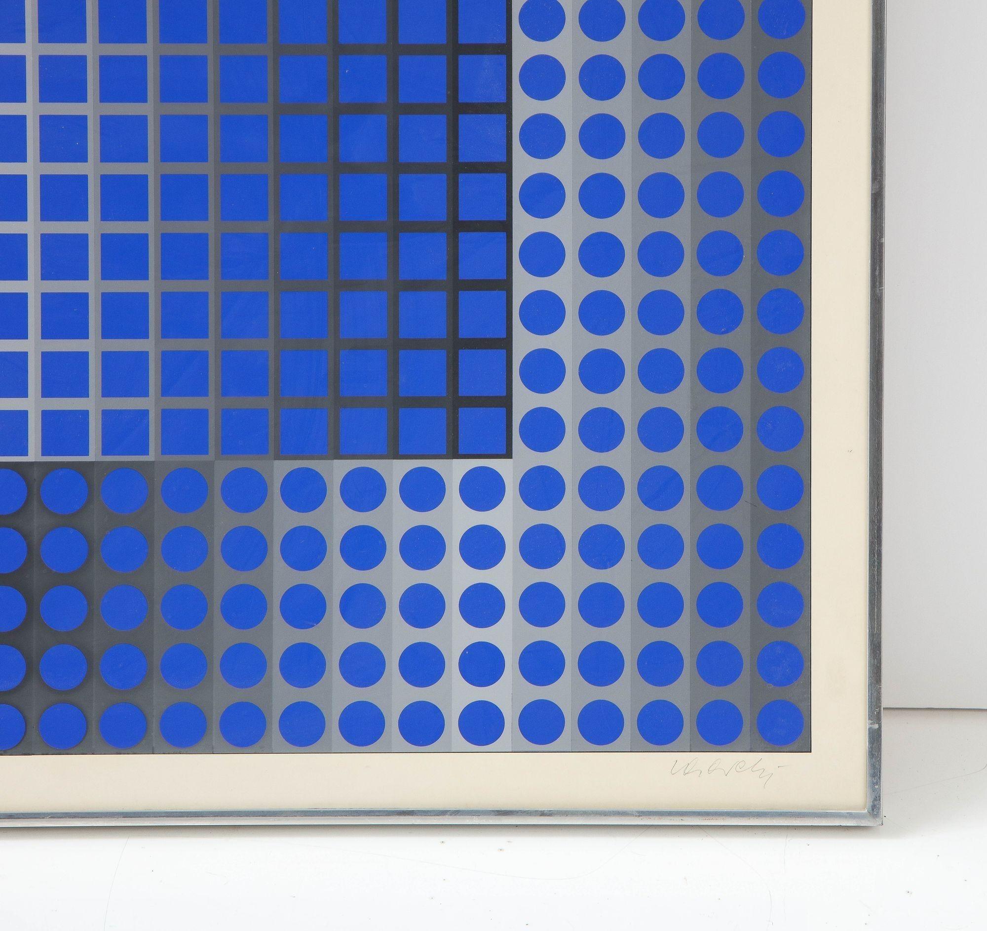 Victor Vasarely Print Zett-KSZ In Good Condition For Sale In New York, NY