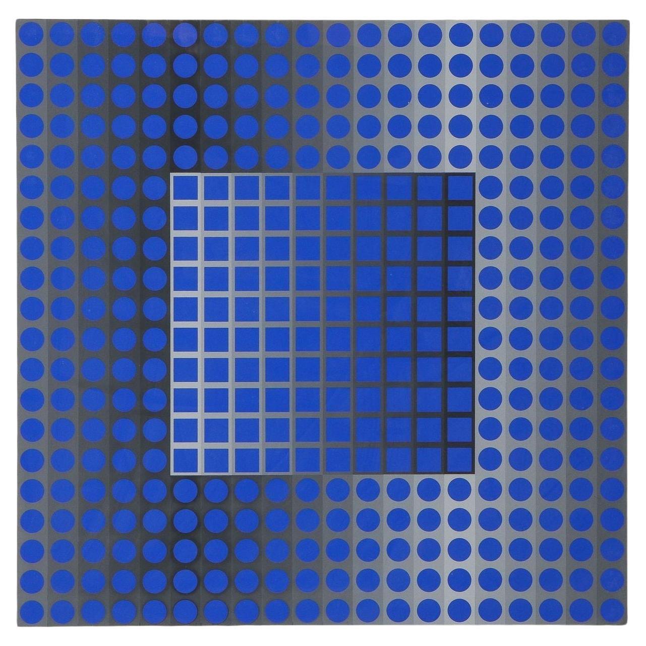 Victor Vasarely Druck Zett-KSZ mit Zett-KSZ