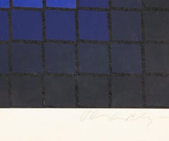 Composition abstraite - Sérigraphie de Victor Vasarely - 1970