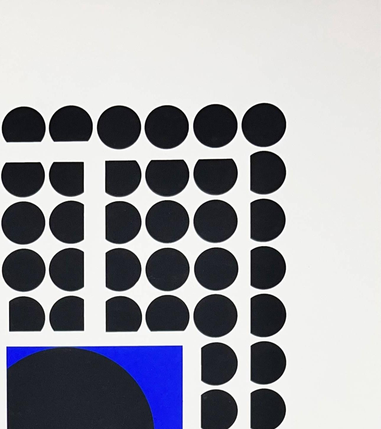 Bellatrix - Gray Interior Print by Victor Vasarely
