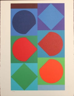 Victor Vasarely - 'Beryll' From Souvenirs de Portraits d'Artistes