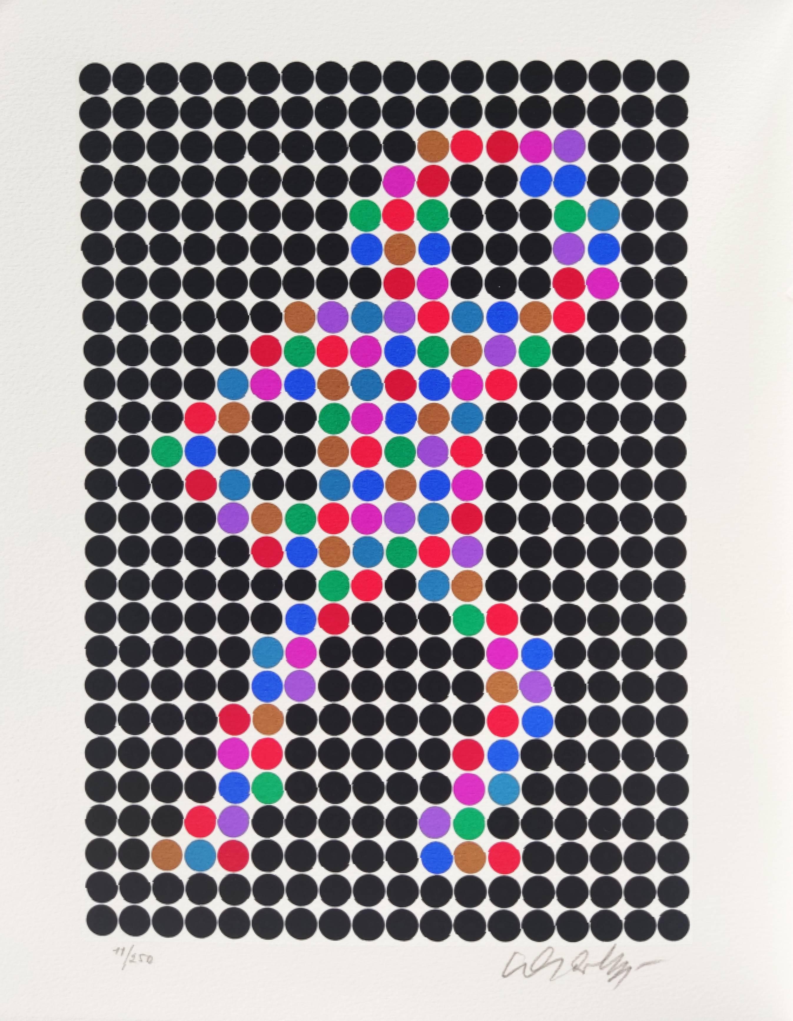 Victor Vasarely Interior Print - Cirke