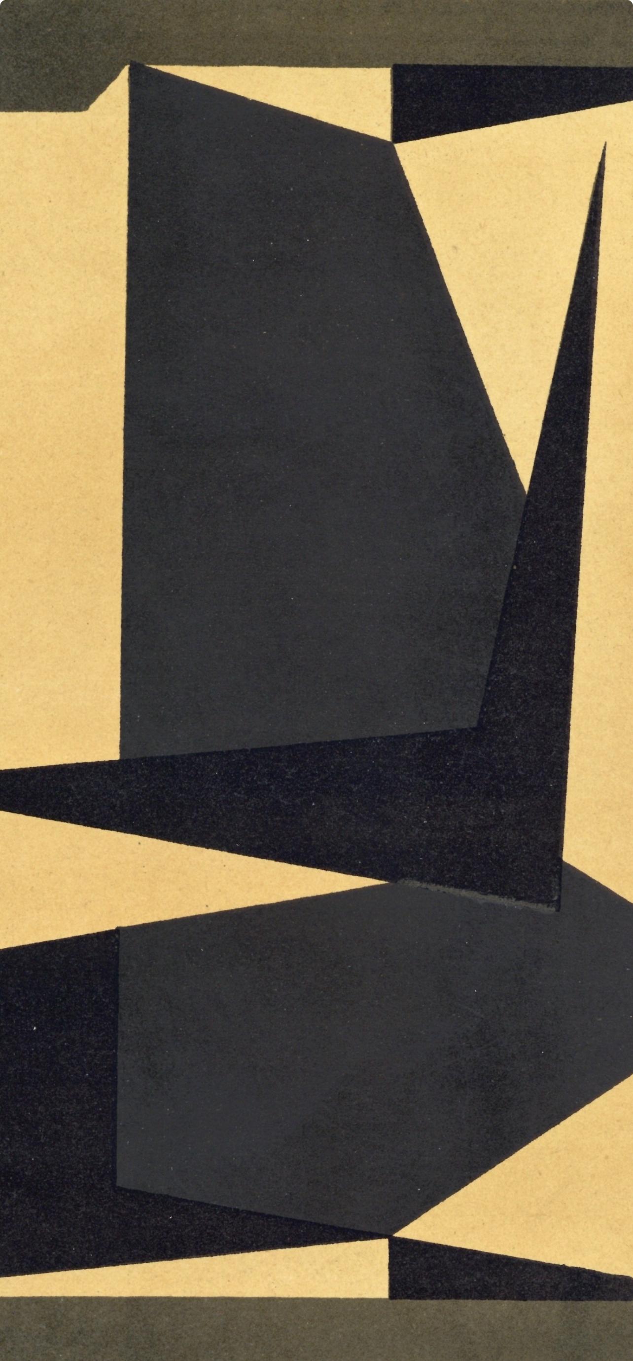 Projet de tapisserie, Société internationale d'art XXe siècle - Print by Victor Vasarely