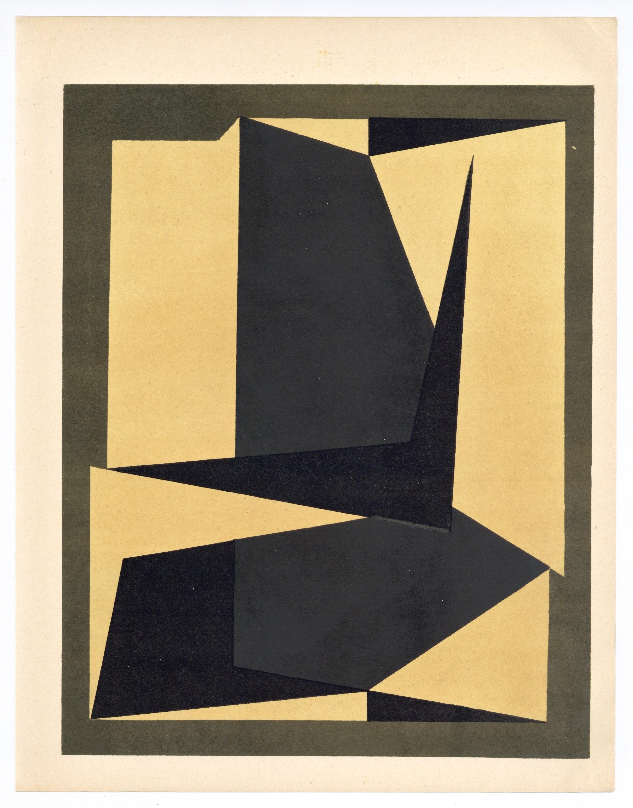 Lithograph on vélin paper. Paper Size: 12.4 x 9.65 inches. Inscription: Unsigned and unnumbered, as issued. Notes: From the album, XXe siècle, Nouvelle série N° 4 (double) Janvier 1954, Cahiers d'Art publiés sous la direction de Gualtieri di San