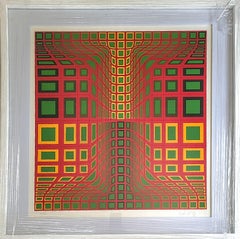 Composition avec rouge, jaune et vert, 1980