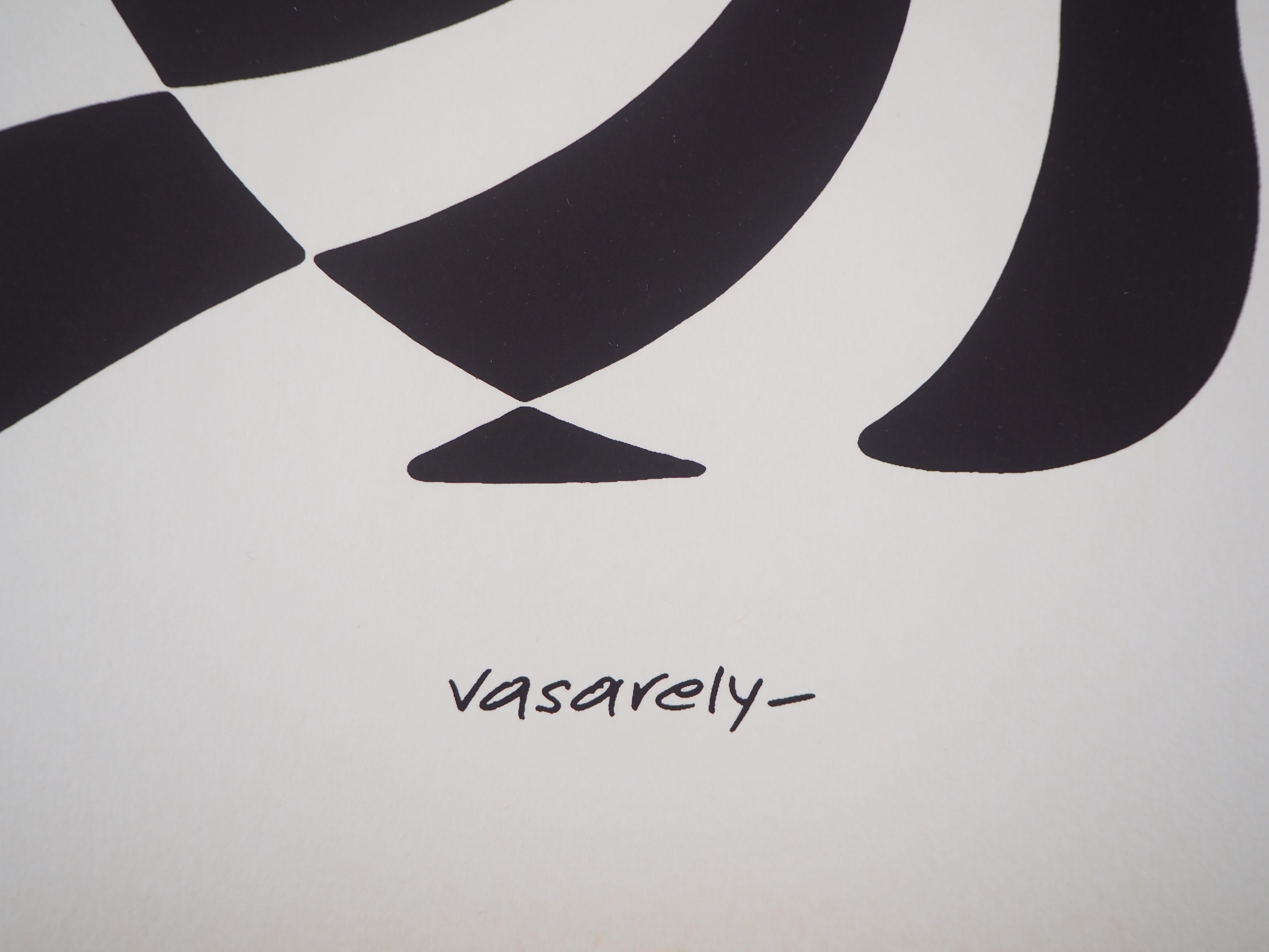 vasarely zebra print