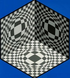 Relationship cubique (Op Art, composition cinétique)