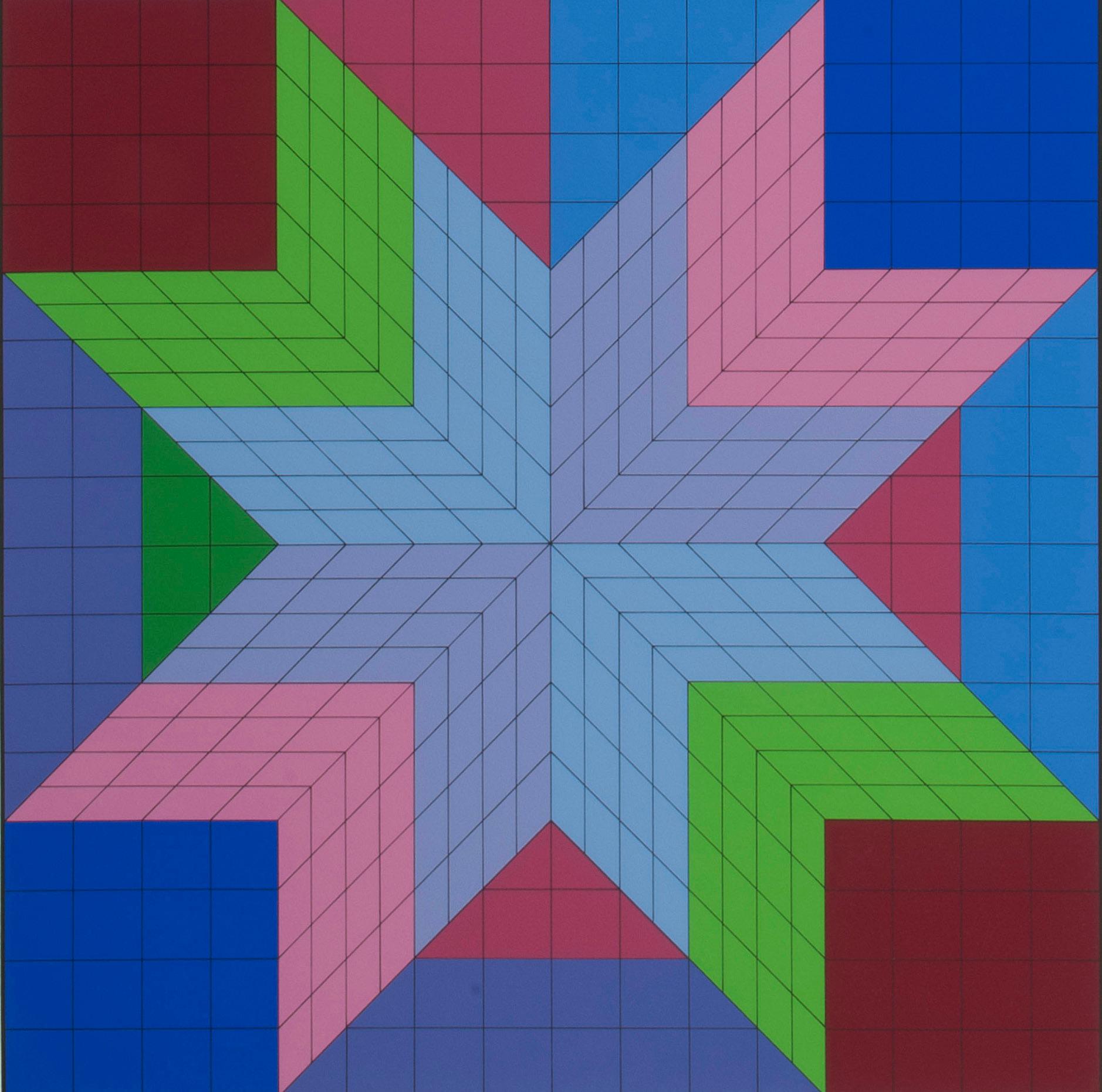 DOOR-MC - Op Art Print by Victor Vasarely