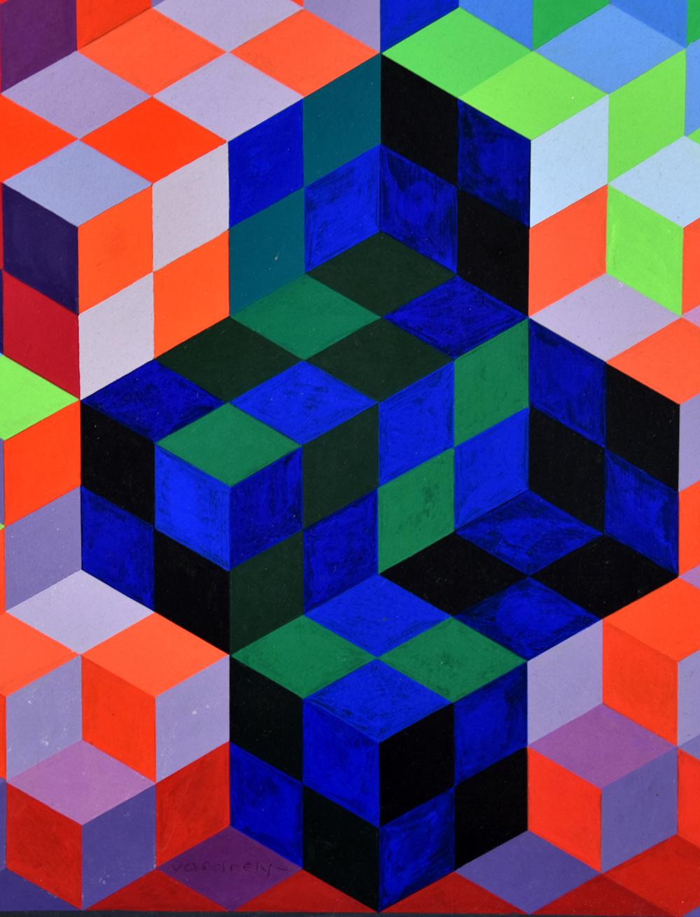 victor vasarely duo- 2 1967