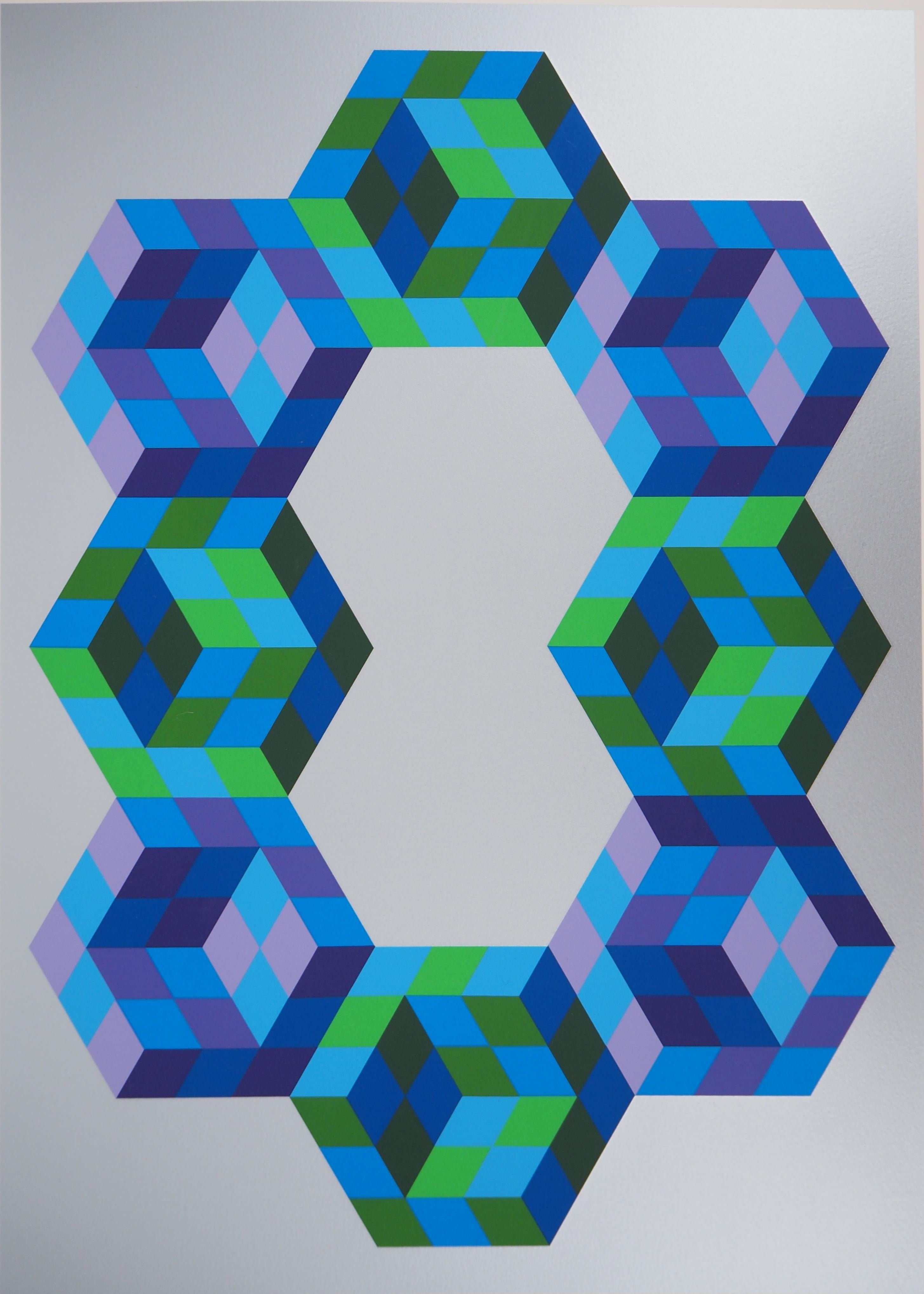 Eight Hexagons - Handsigned Screen Print 1
