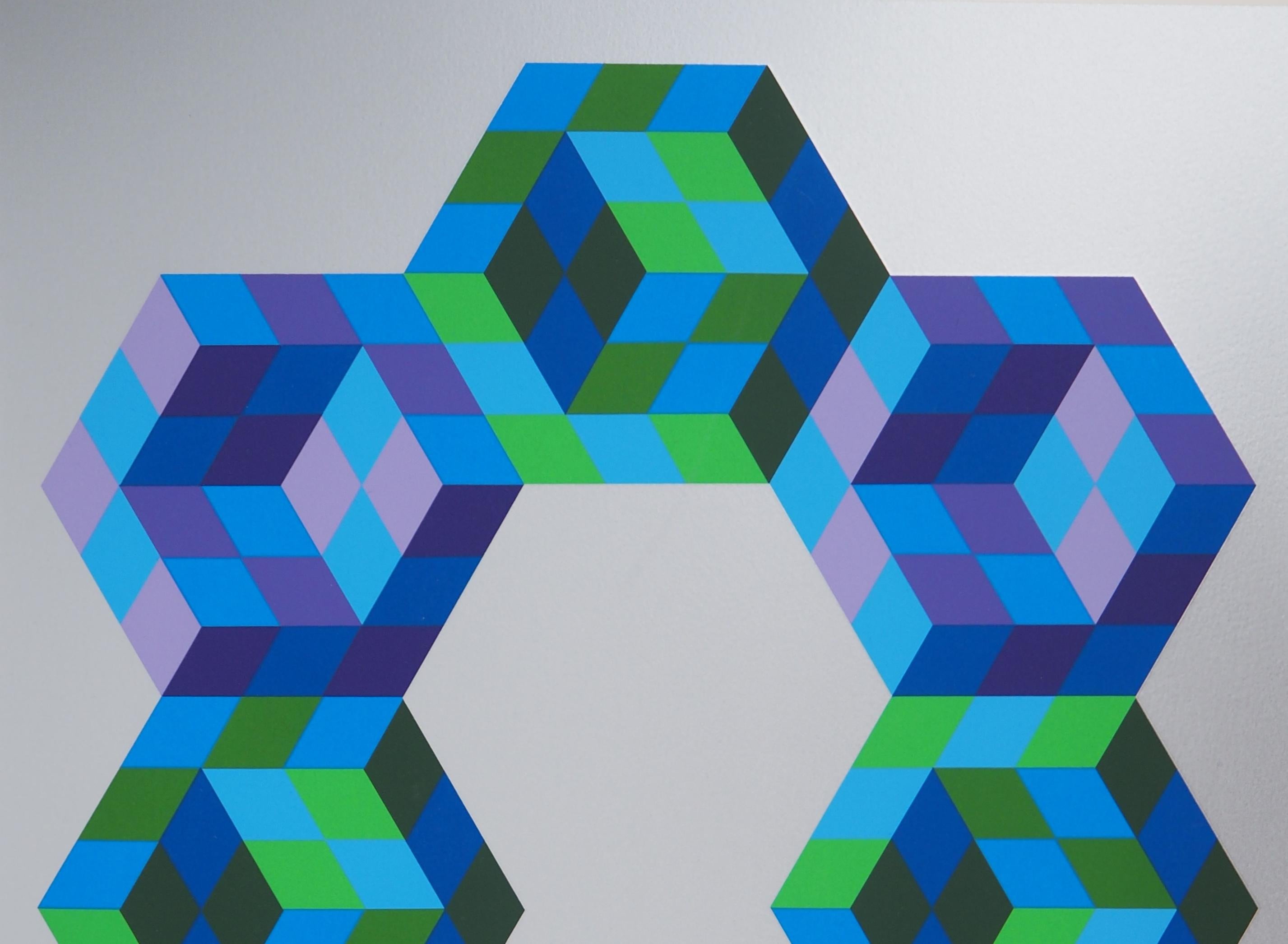 Eight Hexagons - Handsigned Screen Print 2