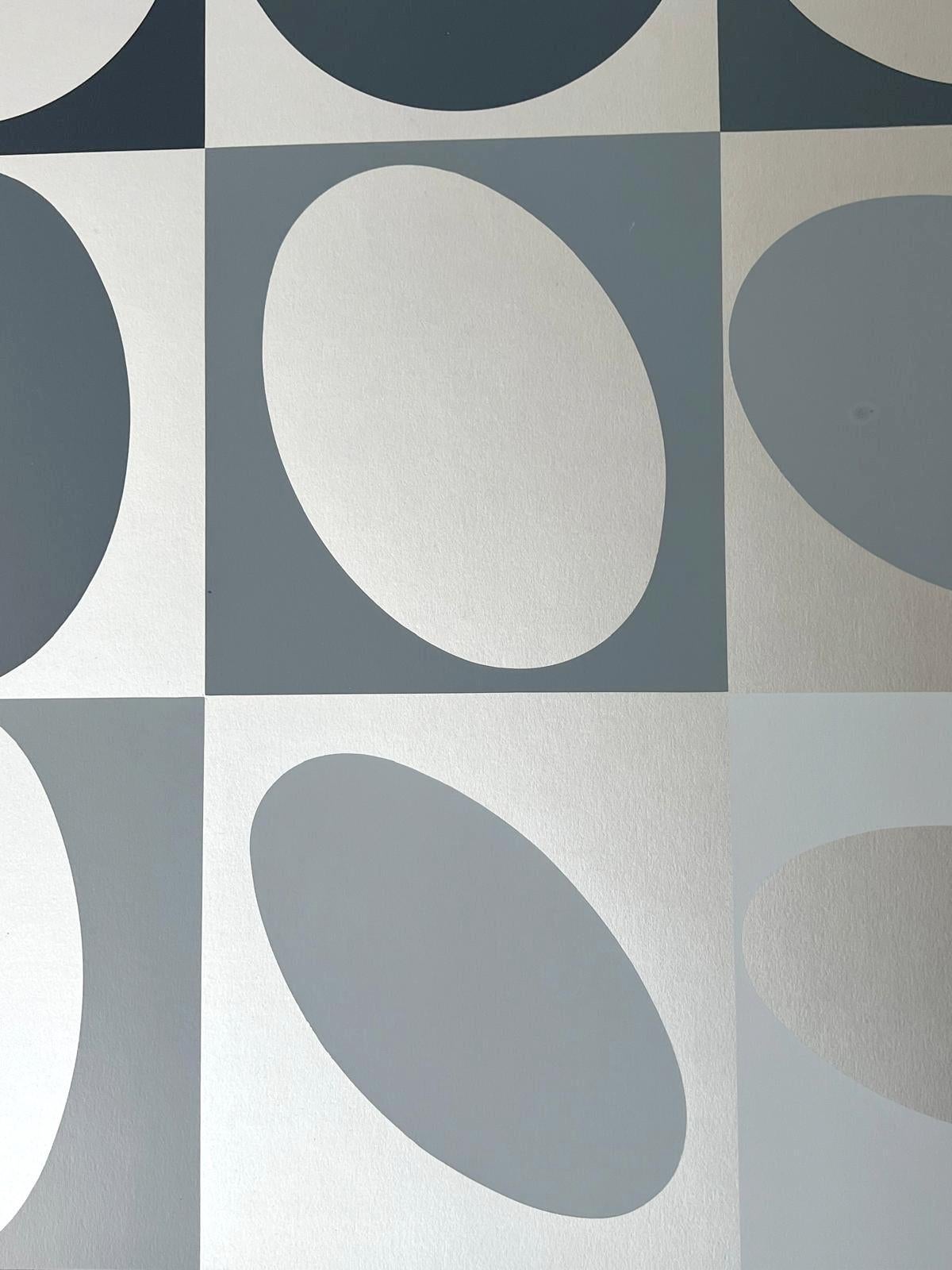 Ezust - Abstract Print by Victor Vasarely