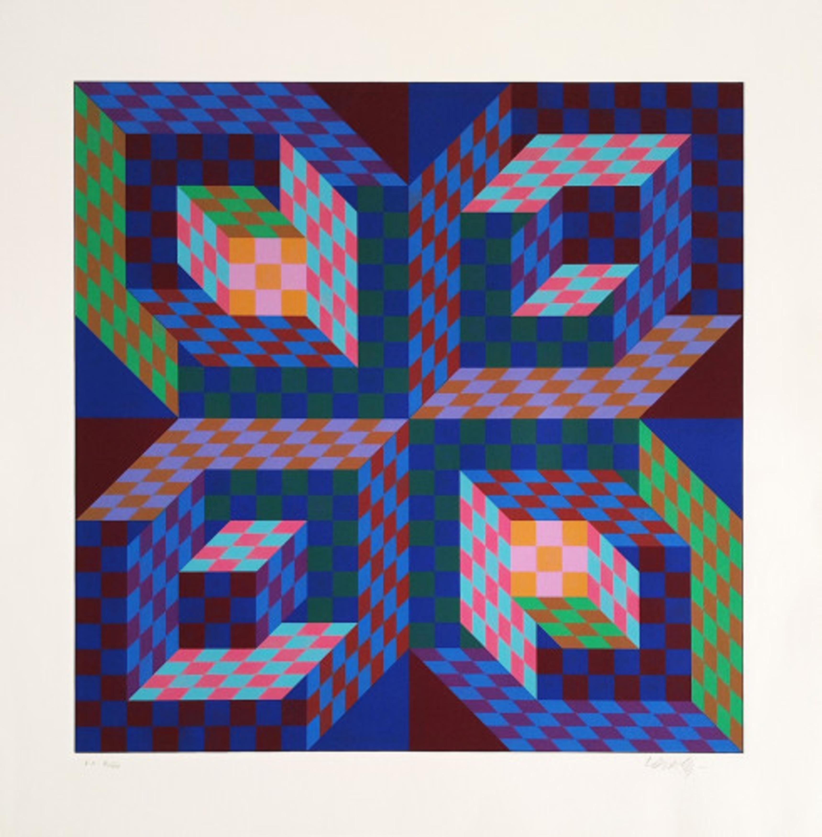 Firaxo - Print by Victor Vasarely