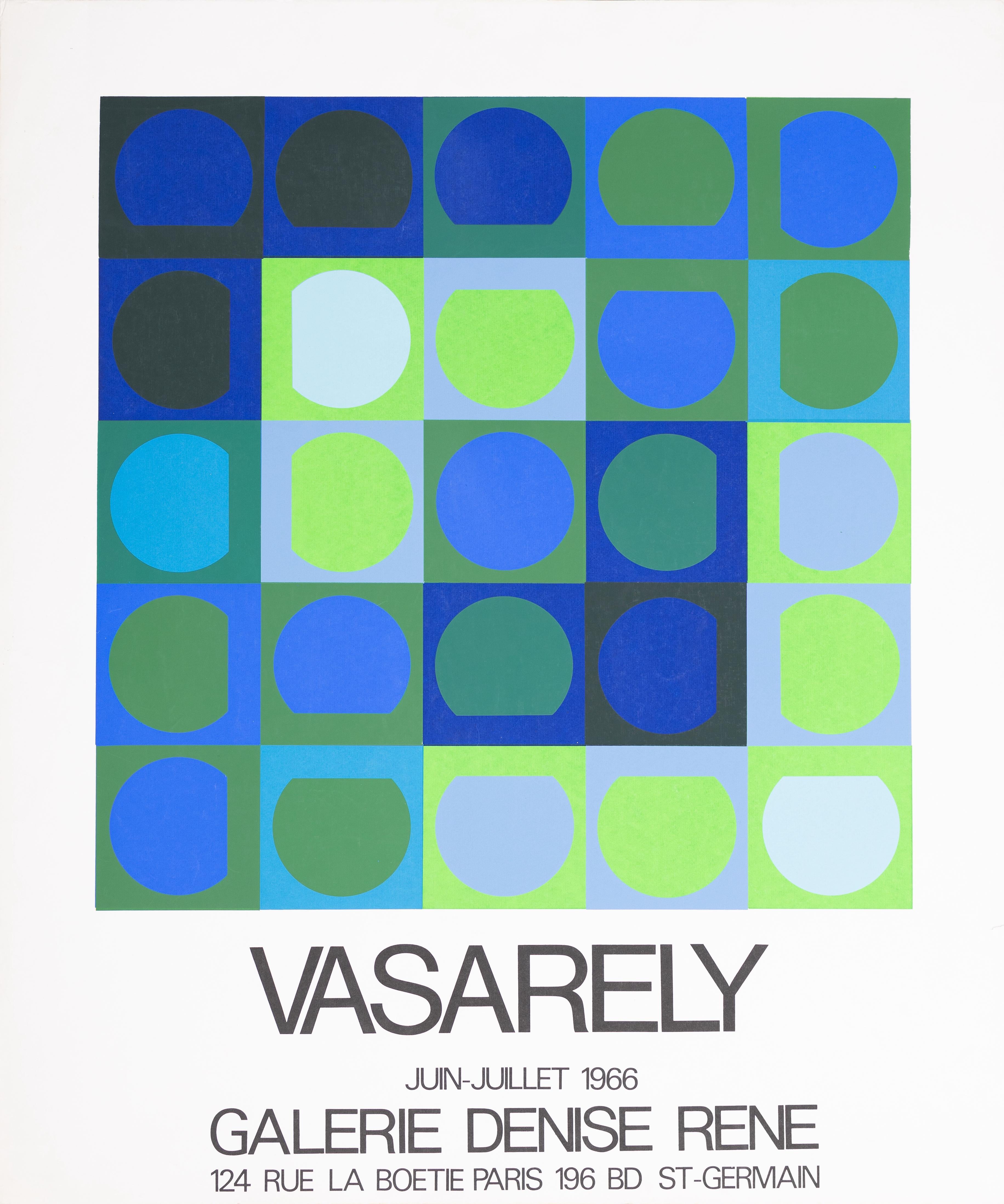 Victor Vasarely Abstract Print - Galerie Denise Rene 