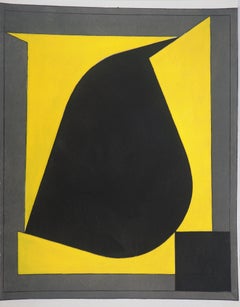 Composition géométrique - Lithographie et pochoir, 1958