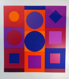 Granat - Victor Vasarely - Serigraph - Contemporary