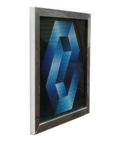 Gestalt Bleu par Victor Vasarely, 1970