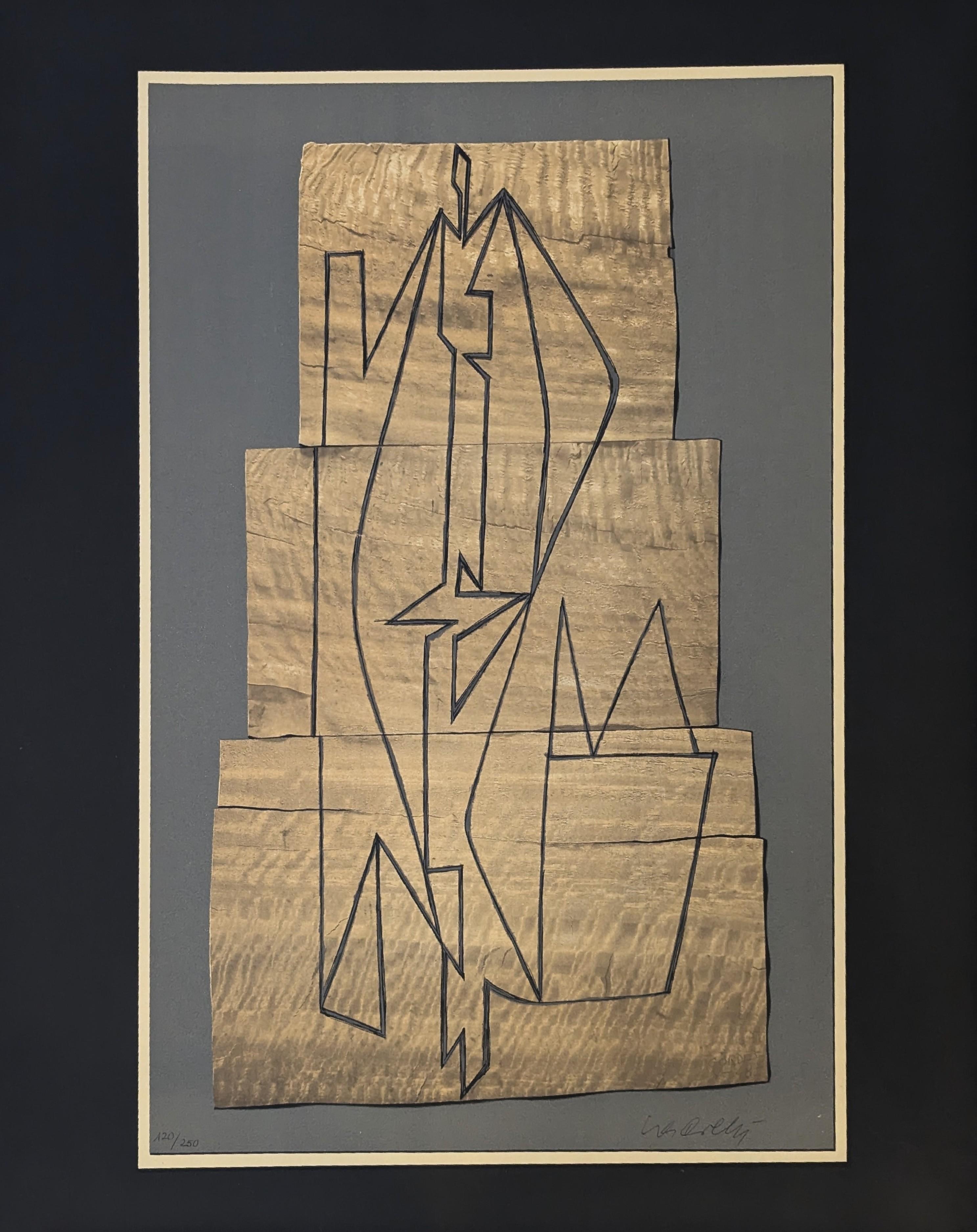 Abstract Print Victor Vasarely - Gordes Tabor