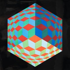 Sombrero-VI Op Art Print