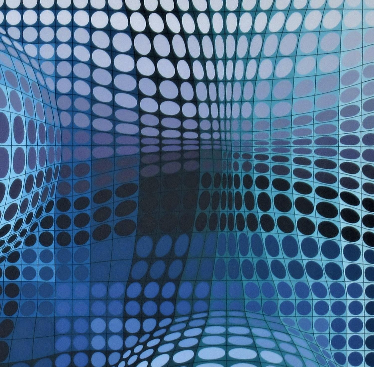 Artist:	Victor Vasarely, Hungarian, 1906-1997
Title:	Untitled
Year:	c.1975
Medium:	Original color screenprint
Edition:	Numbered 76/250
Paper:	Wove
Image size: 25.25 x 25.25 inches
Framed size:  36 x 25.25 inches
Signature:  Hand signed in pencil