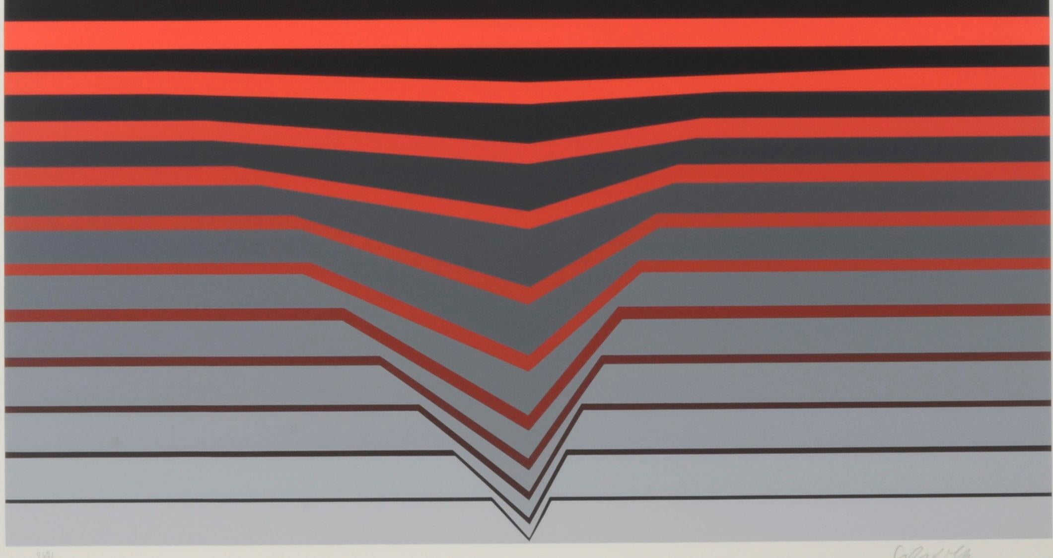 D. A. - Op Art Print par Victor Vasarely