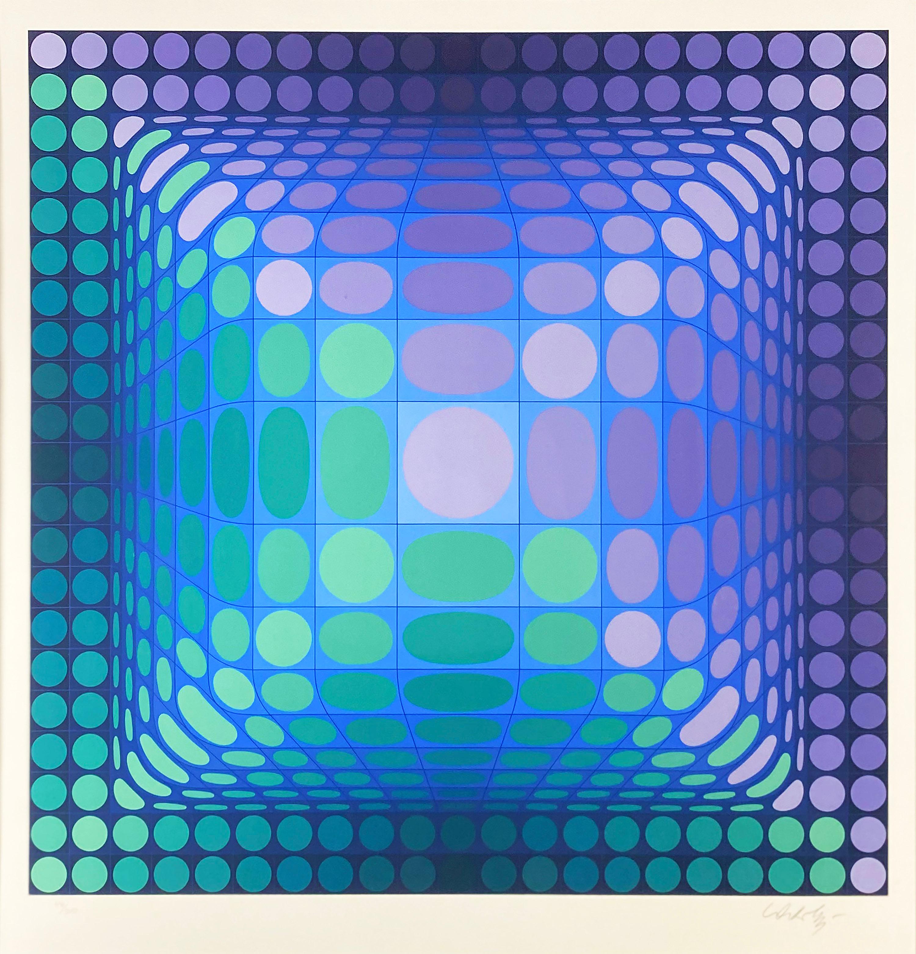 IUSKA - Print by Victor Vasarely