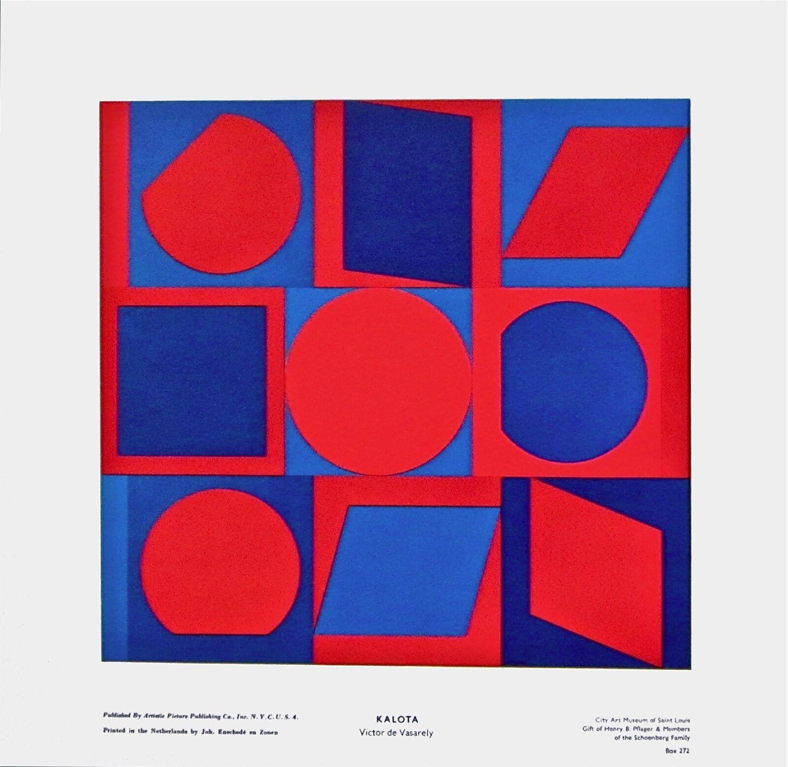 Victor Vasarely Abstract Print - KALOTA, 1970s Exhibition Poster