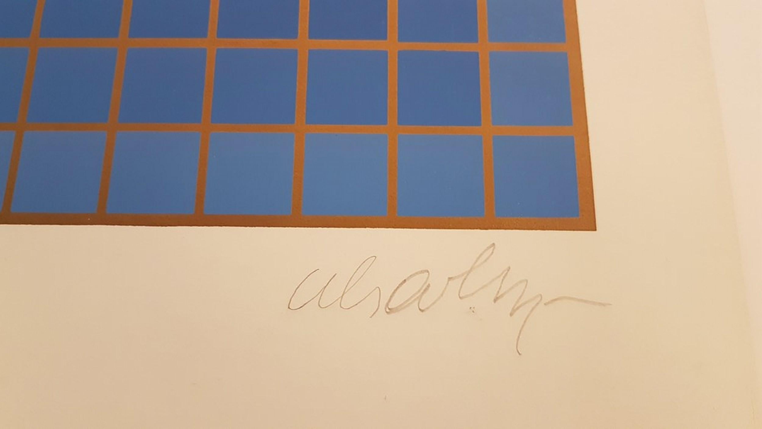 Kinetic Composition, Blue Sphere
Signed and numbered by hand
Edition: 100

Victor Vasarely (9 April 1906 – 15 March 1997), was a Hungarian–French artist, who is widely accepted as a 