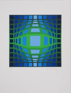 Composition cinétique II - Sérigraphie signée à la main, limitée à 125 exemplaires, 1973