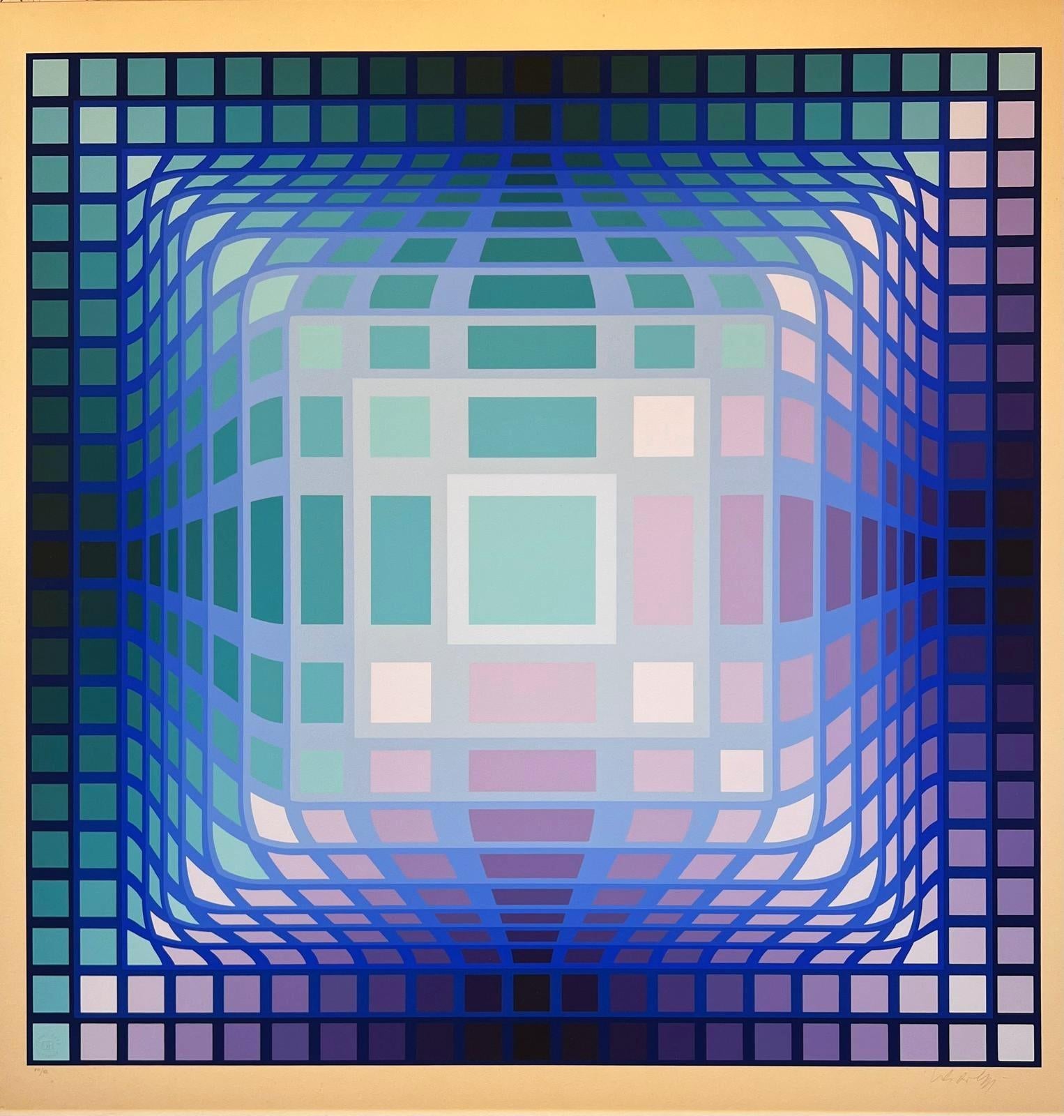 Victor Vasarely Abstract Print - Koska-Pint
