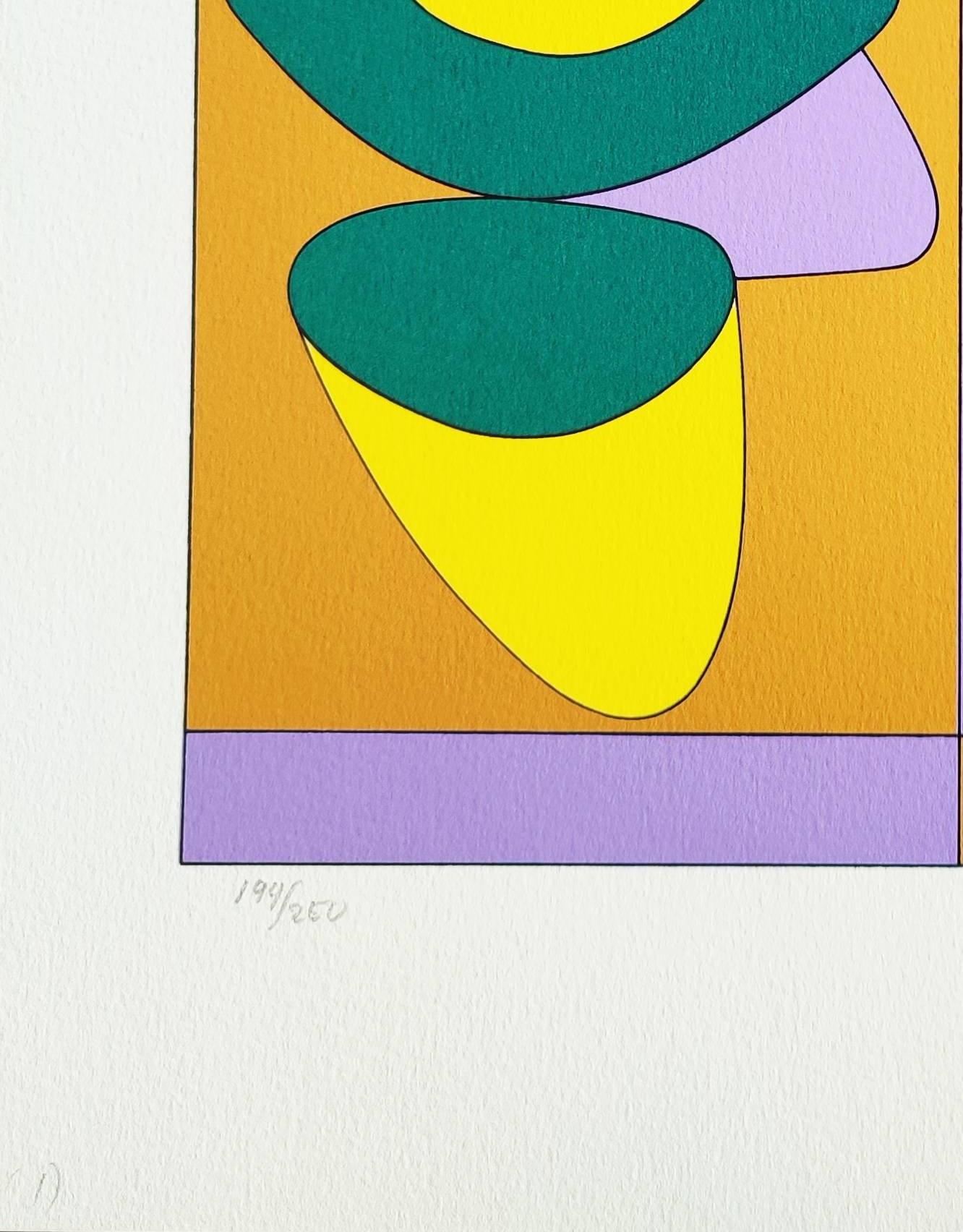 Kris Bille - Beige Interior Print by Victor Vasarely