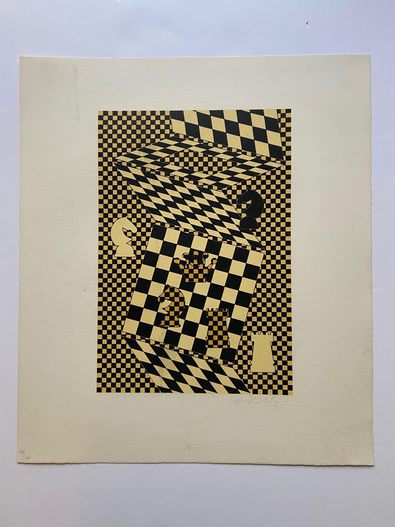 "Lchiquier" par Victor Vasarely  