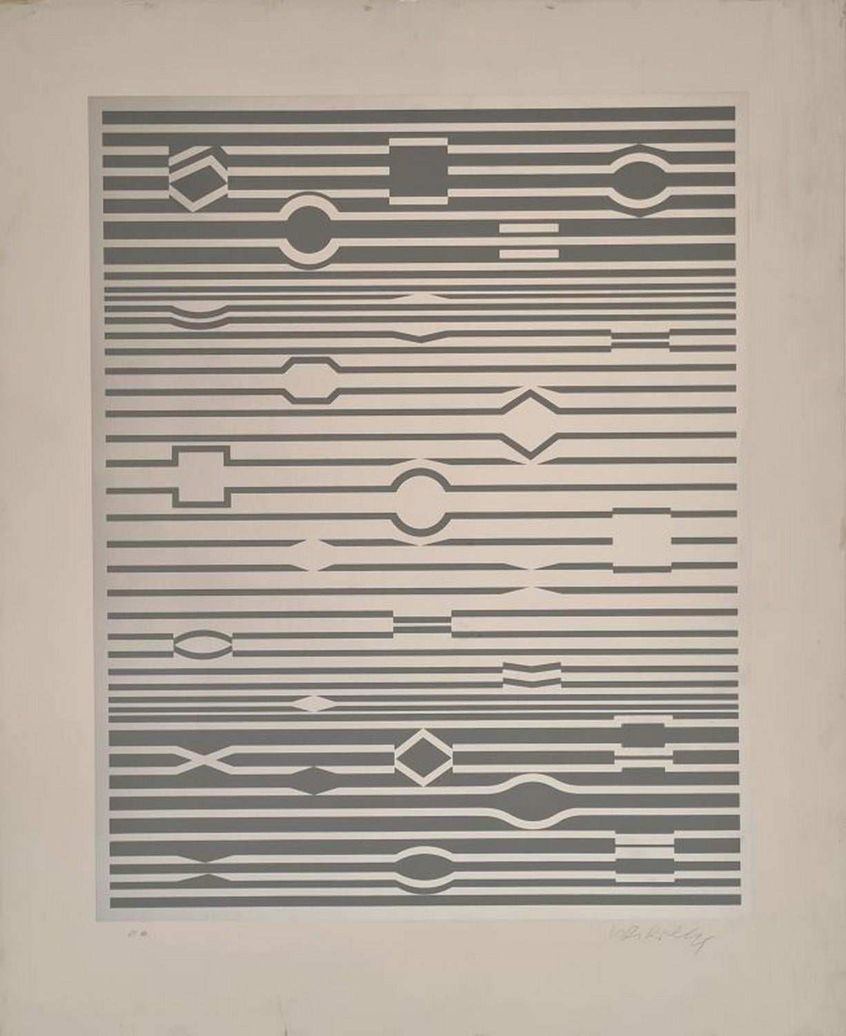 Victor Vasarely Abstract Print - Mar-Kab 