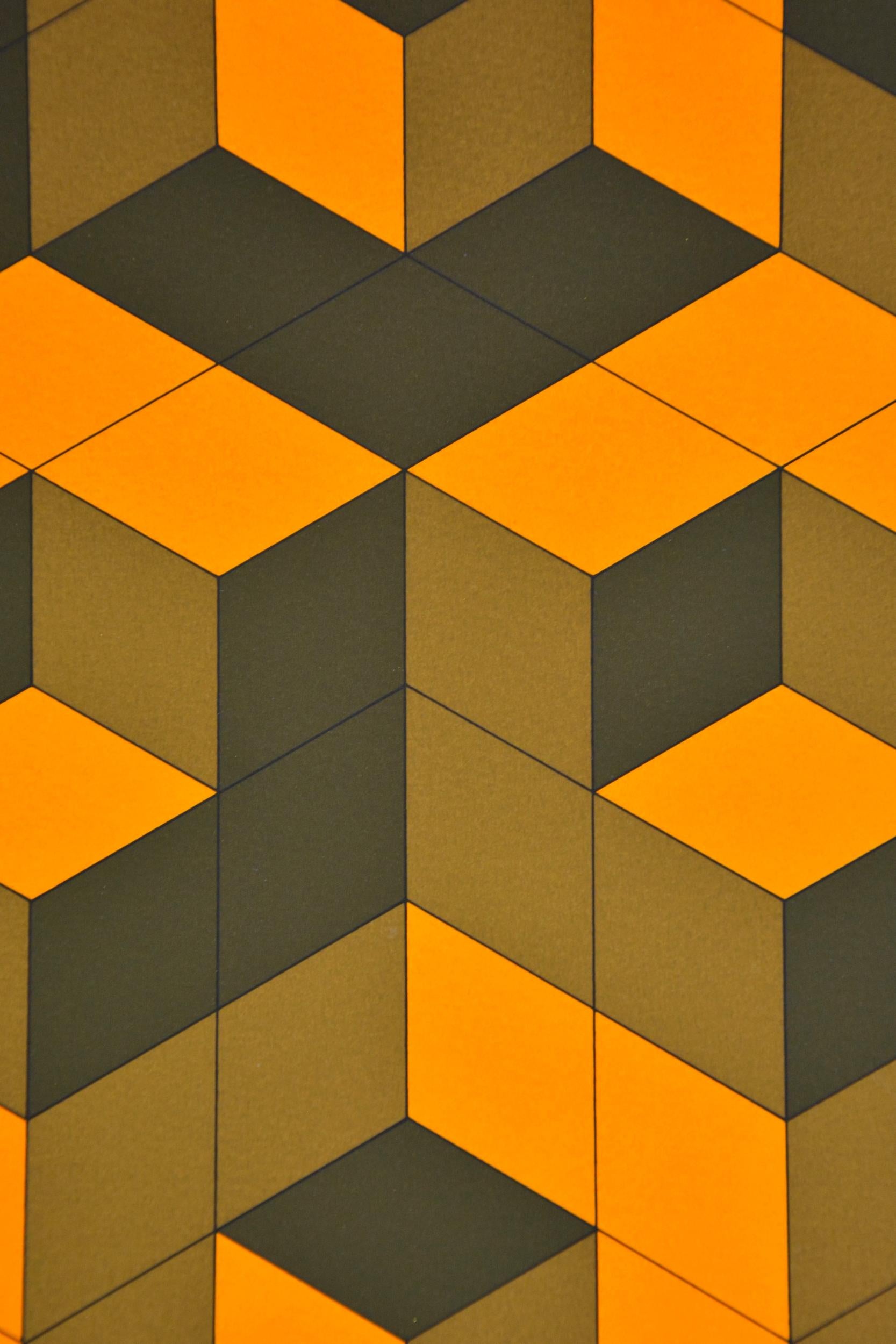 Microcosme - Abstrait Print par Victor Vasarely