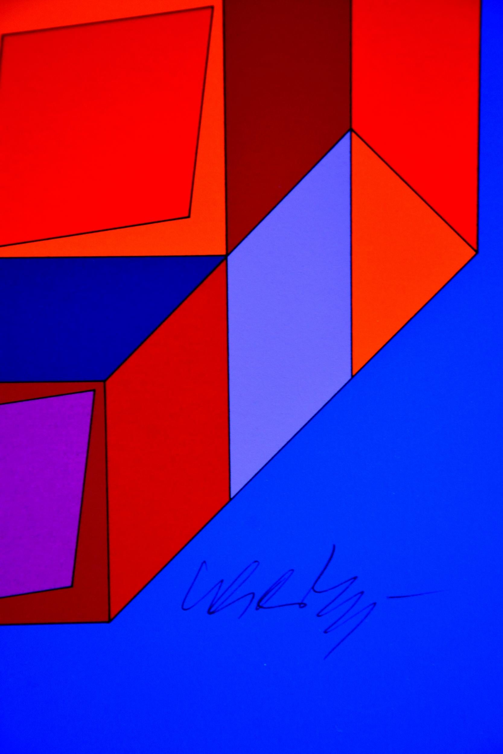 Sérigraphie, 1979
Signé par l'artiste au crayon et numéroté 106/250
Editeur : Investors Graphics Corp. (Dana Point, CA)
Imprimeur : Silium (Paris)
32,50 cm. x 25,00 cm.  12.8 in. x 9.84 in. (papier)
32,50 cm. x 25,00 cm.  12.8 in. x 9.84 in.