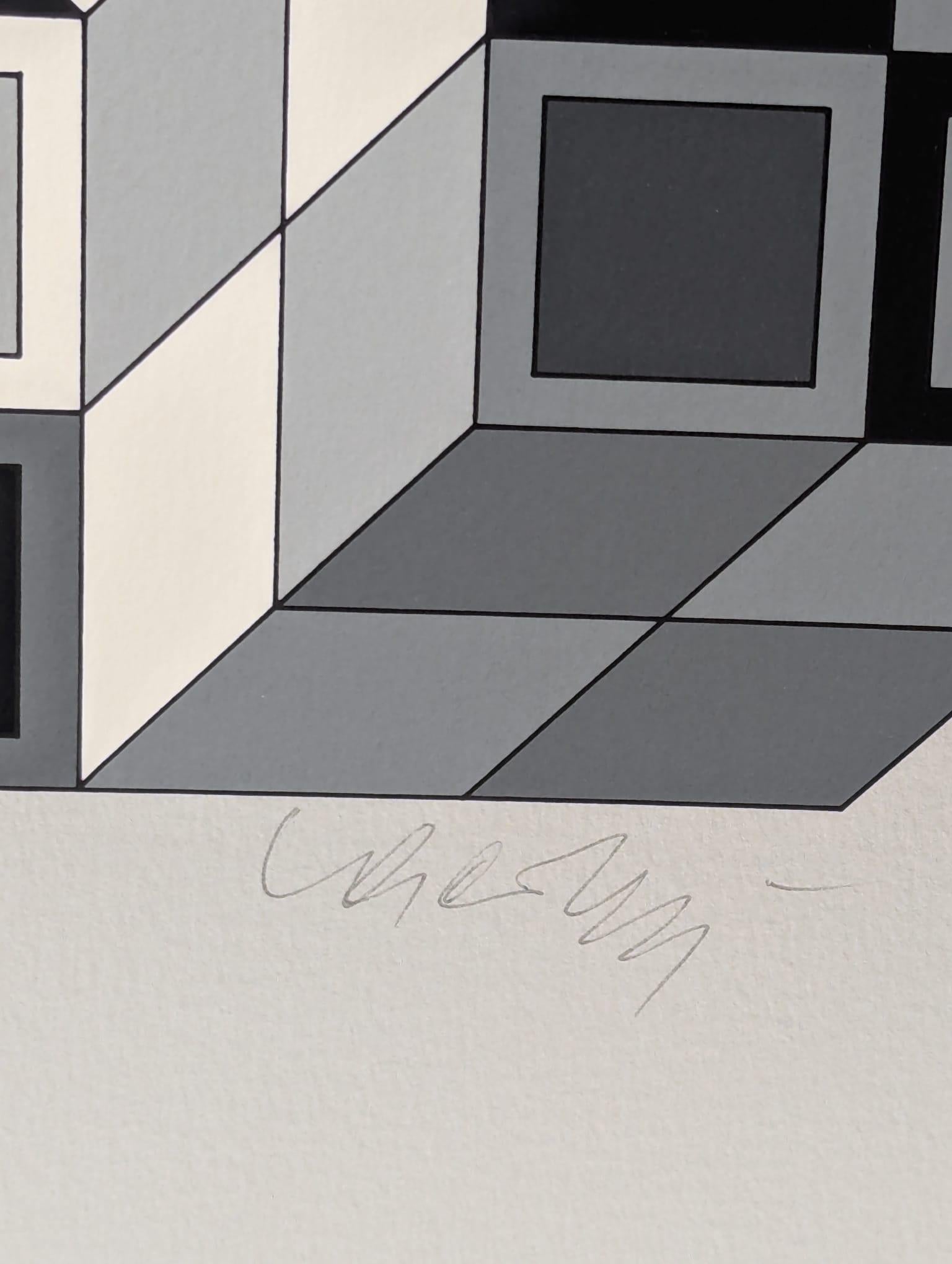Sérigraphie, 1979
Signé par l'artiste au crayon et numéroté 106/250
Editeur : Investors Graphics Corp. (Dana Point, CA)
Imprimeur : Silium (Paris)
32,50 cm. x 25,00 cm.  12.8 in. x 9.84 in. (papier)
32,50 cm. x 25,00 cm.  12.8 in. x 9.84 in.