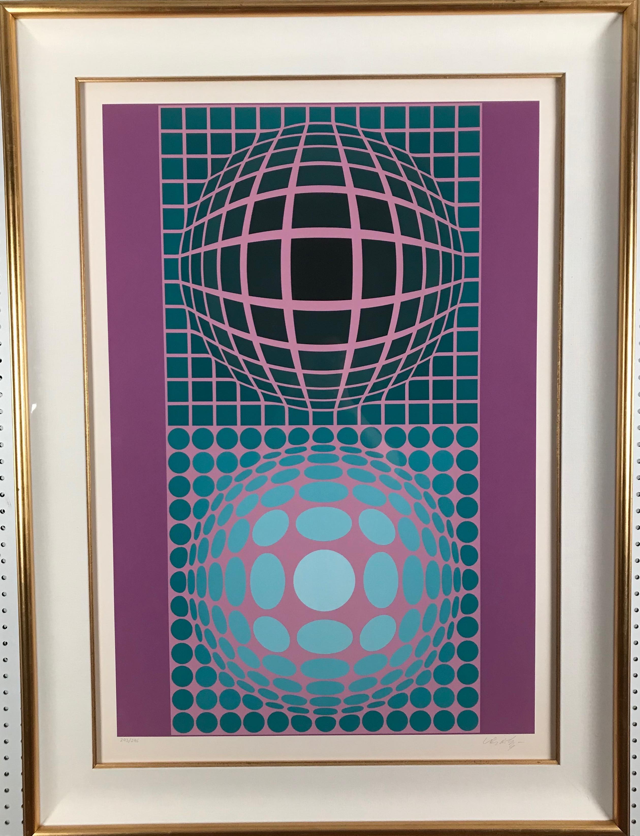Museum #5 - Print by Victor Vasarely