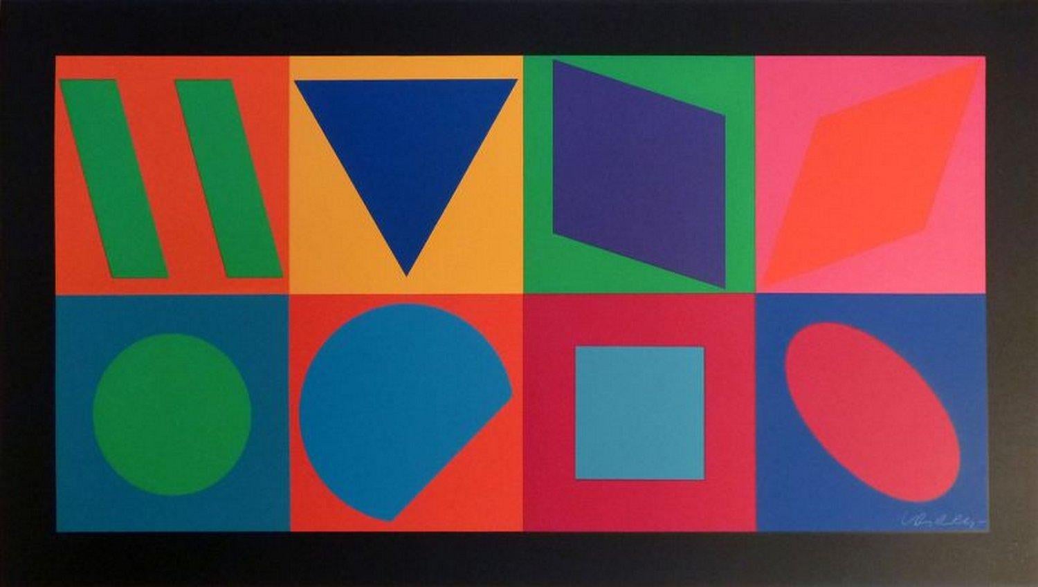 Victor Vasarely Abstract Print - No title