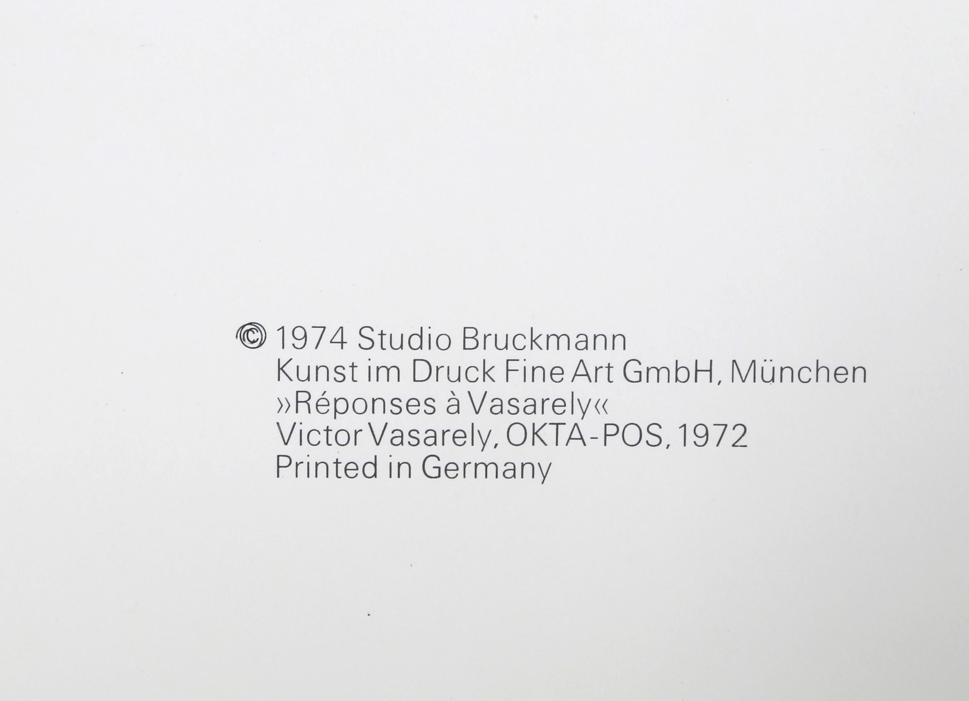Okta-Pos, Siebdruck von Victor Vasarely im Angebot 5