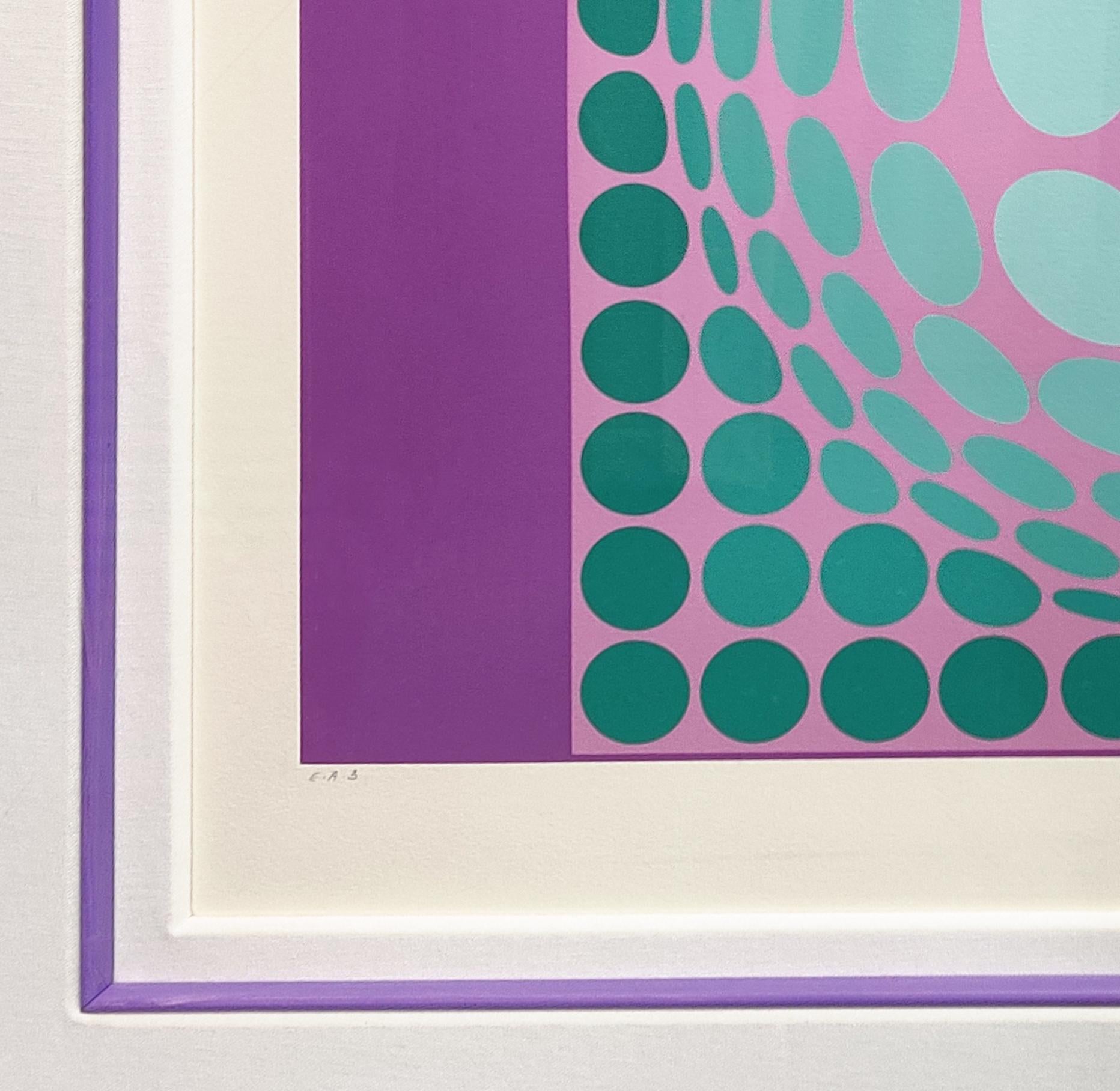 OLTAR ZOELD - Op Art Print by Victor Vasarely