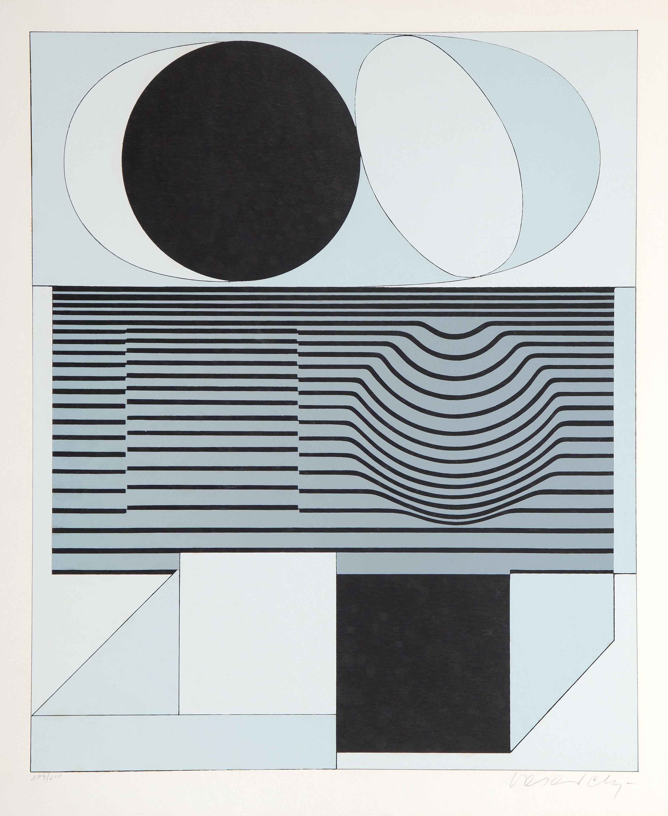 How many artworks did Victor Vasarely make?